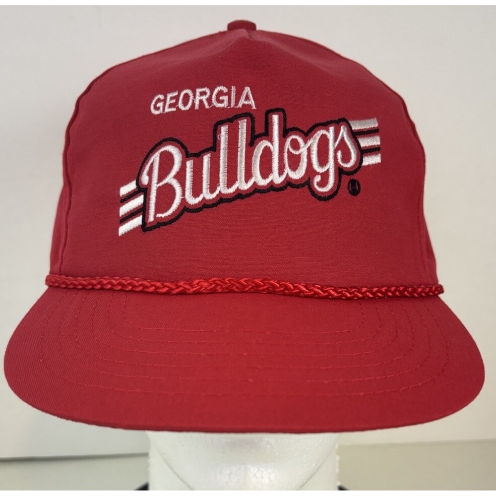 Georgia Bulldogs UGA Red Snapback Rope Trucker Hat C.S.I. One Size